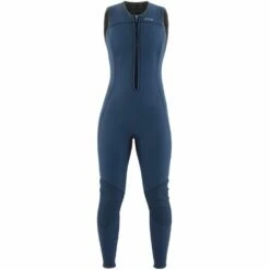 NRS Women's 3.0 Ignitor Front Zip Sleeveless Long Jane Wetsuit -RED PADDLE CO. Sales 17289 01 slate na front 110420 1000x1000