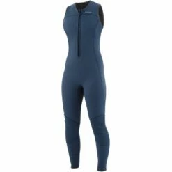 NRS Women's 3.0 Ignitor Front Zip Sleeveless Long Jane Wetsuit -RED PADDLE CO. Sales 17289 01 slate na left 110420 1000x1000