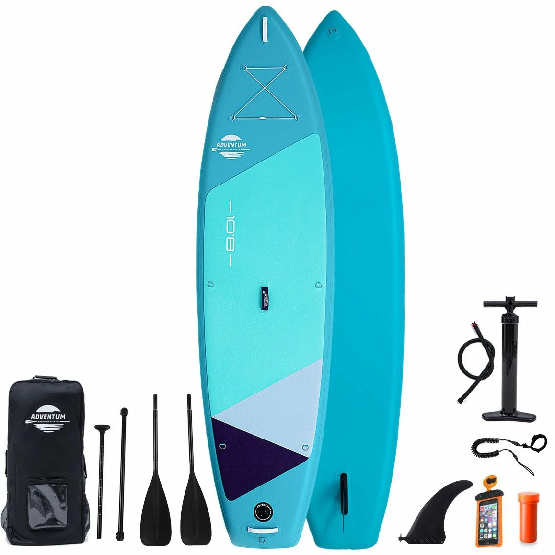 Adventum 10'8 X 34" Paddleboard 2023 - Teal 1 Adventum 10'8 X 34" Paddleboard 2023 - Teal