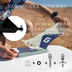 Touring SUP Fin For Any US Fin -RED PADDLE CO. Sales attach with just fingers 2 2