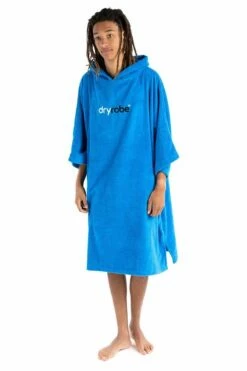 Dryrobe Towelling Changing Robe - Cobalt Blue