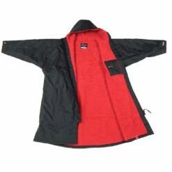 Dryrobe Long Sleeve - Black / Red -RED PADDLE CO. Sales dryrobe long sleeve red black 1