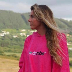 Dryrobe Towelling Changing Robe - Pink 12 Dryrobe Towelling Changing Robe - Pink -RED PADDLE CO. Sales dryrobe towel pink 12