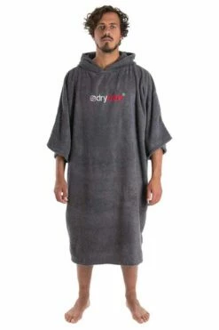 Dryrobe Towelling Changing Robe - Grey