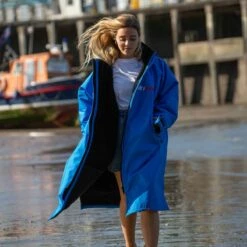 Dryrobe Long Sleeve - Cobalt Blue / Black -RED PADDLE CO. Sales dryrobe advance long sleeve cobalt blue black quayside