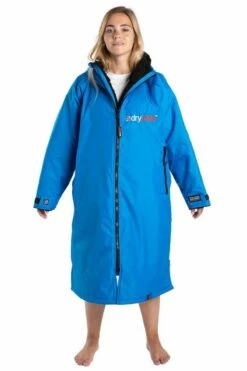 Dryrobe Long Sleeve - Cobalt Blue / Black