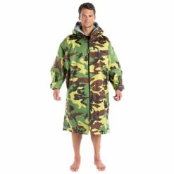 Dryrobe Long Sleeve - Camo / Grey -RED PADDLE CO. Sales dryrobe camo grey long sleeve small mens