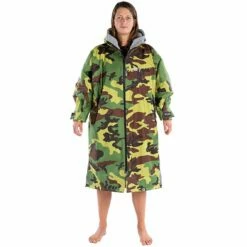 Dryrobe Long Sleeve - Camo / Grey -RED PADDLE CO. Sales dryrobe camo grey long sleeve small womens
