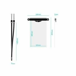 Fidlock Self Sealing Waterproof Phonecase - Medium -RED PADDLE CO. Sales fidlock dry bag medi protective cover sup case transparent measurements