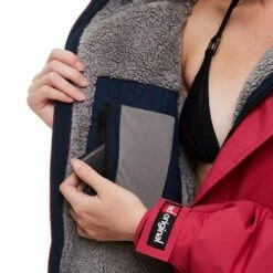 Red Original Pro Changing Jacket 2.0 EVO Long Sleeve - Fuchsia Pink -RED PADDLE CO. Sales fuschia pink long sleeve female detail