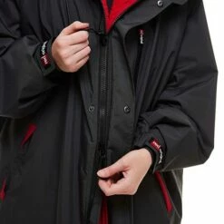 Red Original Changing EVO Jacket - Long Sleeve - Grey -RED PADDLE CO. Sales grey long sleeve female jacket zip detail