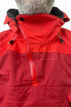 Palm Bora Unisex Jacket - Chilli Red -RED PADDLE CO. Sales jacket boro front detail 1