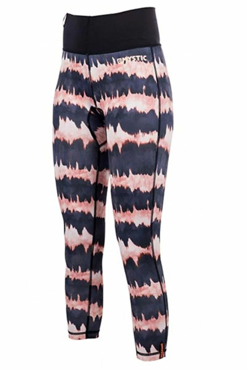 Mystic Dazzled Lycra SUP 3/4 Legging - Salmon Pink/Black 1 Mystic Dazzled Lycra SUP 3/4 Legging - Salmon Pink/Black