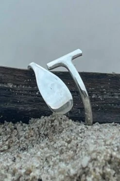 Paddle Ring In Silver -RED PADDLE CO. Sales paddle ring closeup