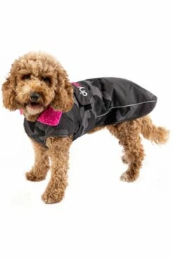 Dryrobe Dog Coat - Black Camo Pink