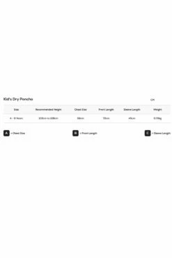 Red Original Kids Waterproof Poncho - Navy Blue -RED PADDLE CO. Sales poncho size guide 1 1