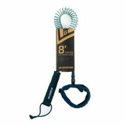 Gladiator 8 Ft Paddleboarding Coiled Flat Water Leash - Teal
