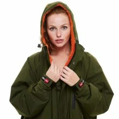 Red Original Pro Changing EVO Jacket - Long Sleeve - Parker Green -RED PADDLE CO. Sales red original pro changing evo hoody on women