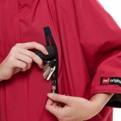 Red Original Pro Changing Jacket 2.0 EVO Long Sleeve - Fuchsia Pink -RED PADDLE CO. Sales red original pro changing jacket 2.0 long sleeve fuchsia pink outside pocket detail