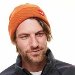 Red Original Voyager Beanie - Orange -RED PADDLE CO. Sales red original voyager beanie orange front detail male 1