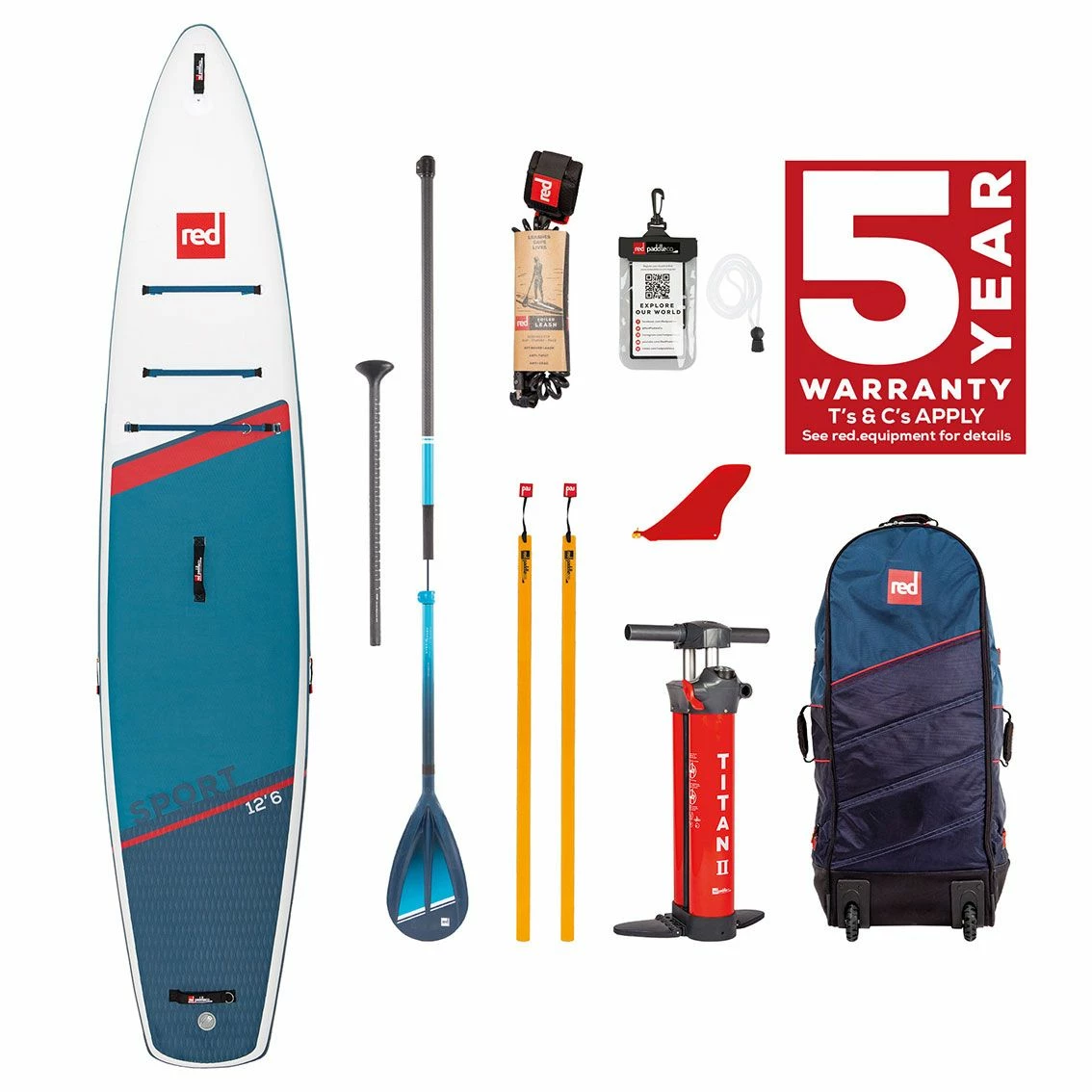 Red Paddle Co. Red Paddle Co 12'6 X 30" Sport Paddleboard Package - 2022 - Image 3