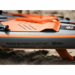 Shark R 14' X 27" Paddleboard 2023 -RED PADDLE CO. Sales shark sups lifestyle board race1